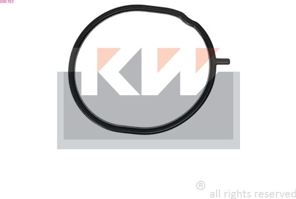 KW 590 751 - Gasket, thermostat car-mod.net