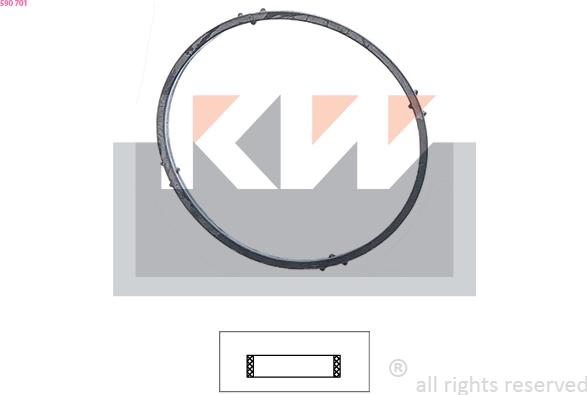 KW 590 701 - Gasket, thermostat car-mod.net