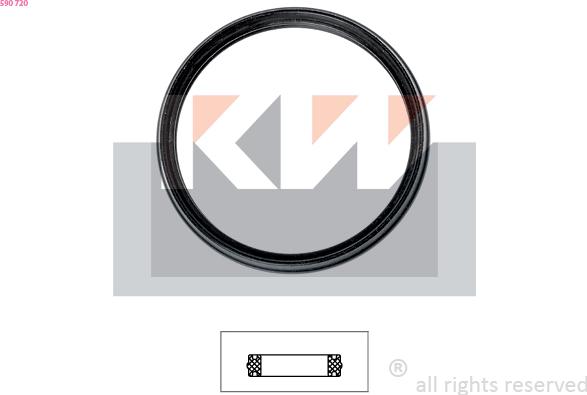 KW 590 720 - Gasket, thermostat car-mod.net