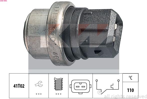 KW 540 095 - Coolant temperature Sensor car-mod.net