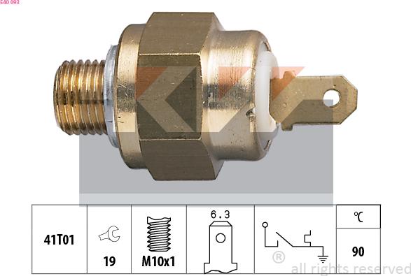 KW 540 093 - Coolant temperature Sensor car-mod.net