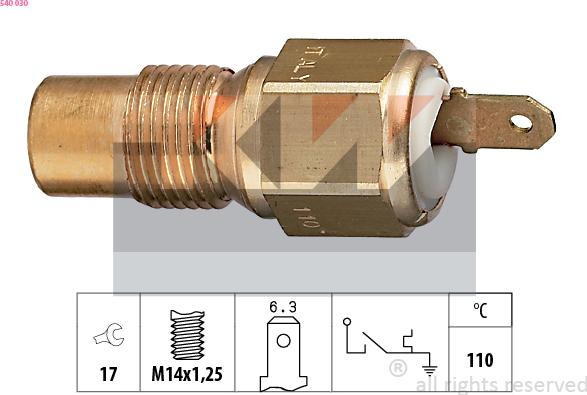 KW 540 030 - Coolant temperature Sensor car-mod.net