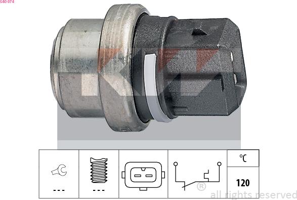 KW 540 074 - Coolant temperature Sensor car-mod.net