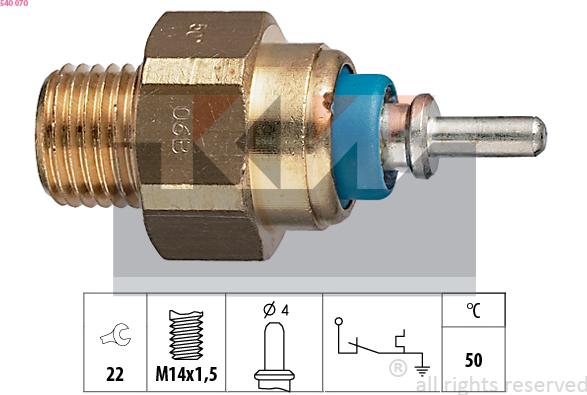KW 540 070 - Coolant temperature Sensor car-mod.net