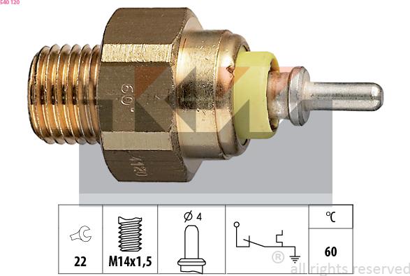 KW 540 120 - Coolant temperature Sensor car-mod.net