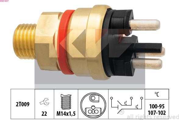 KW 550 637 - Temperature Switch, radiator / air conditioner fan car-mod.net