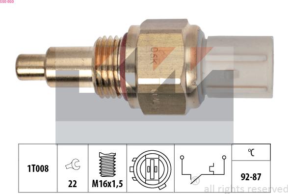 KW 550 050 - Temperature Switch, radiator / air conditioner fan car-mod.net