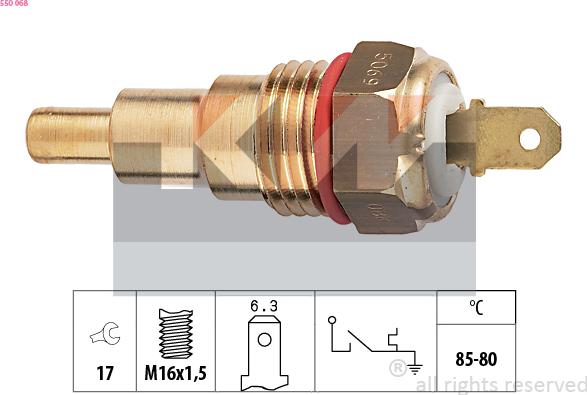 KW 550 068 - Temperature Switch, radiator / air conditioner fan car-mod.net