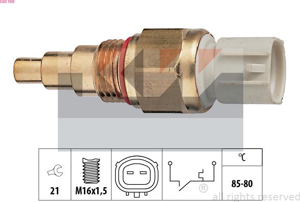 KW 550 109 - Temperature Switch, radiator / air conditioner fan car-mod.net