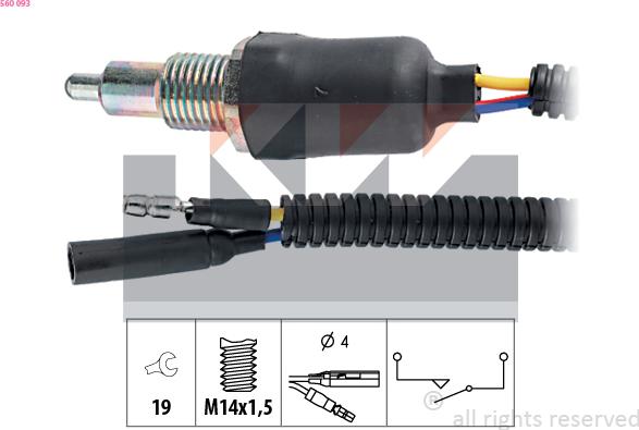 KW 560 093 - Reverse light Switch car-mod.net