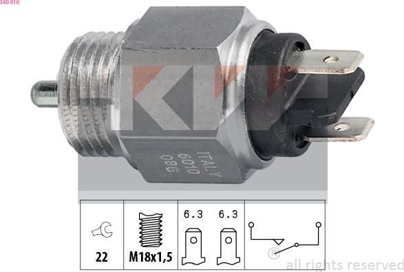 KW 560 010 - Reverse light Switch car-mod.net