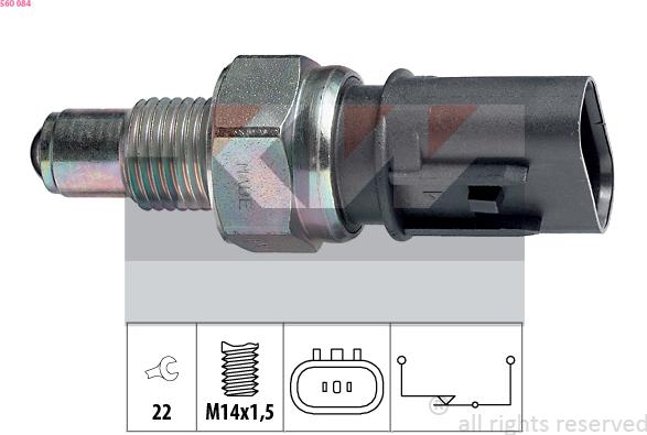 KW 560 084 - Reverse light Switch car-mod.net