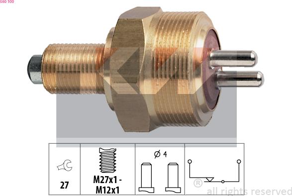 KW 560 100 - Reverse light Switch car-mod.net