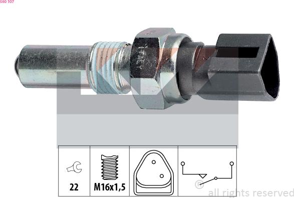 KW 560 107 - Reverse light Switch car-mod.net