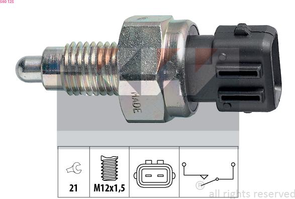 KW 560 125 - Reverse light Switch car-mod.net
