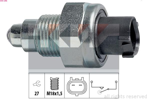 KW 560 246 - Reverse light Switch car-mod.net