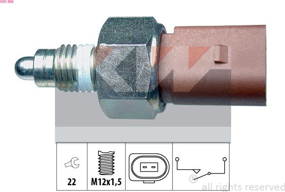 KW 560 266 - Reverse light Switch car-mod.net