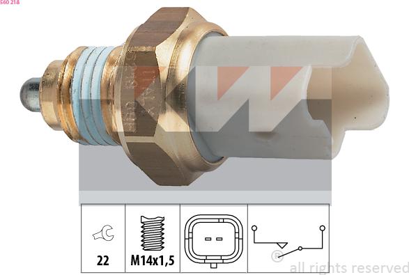 KW 560 218 - Reverse light Switch car-mod.net