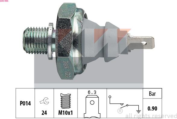 KW 500 095 - Sender Unit, oil pressure car-mod.net