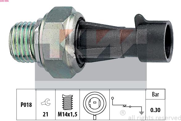 KW 500 096 - Sender Unit, oil pressure car-mod.net