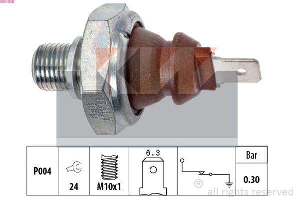 KW 500 008 - Sender Unit, oil pressure car-mod.net