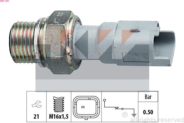 KW 500 130 - Sender Unit, oil pressure car-mod.net