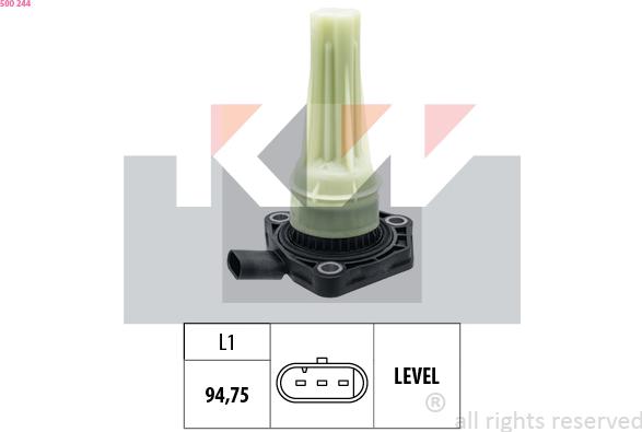 KW 500 244 - Sensor, engine oil level car-mod.net