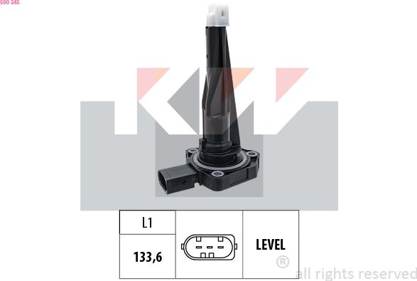 KW 500 245 - Sensor, engine oil level car-mod.net