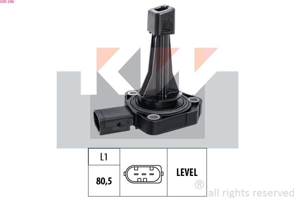 KW 500 246 - Sensor, engine oil level car-mod.net