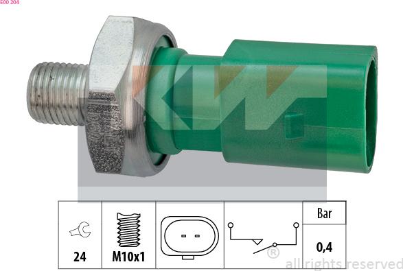 KW 500 204 - Sender Unit, oil pressure car-mod.net