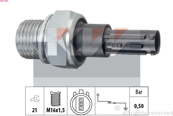 KW 500 203 - Sender Unit, oil pressure car-mod.net