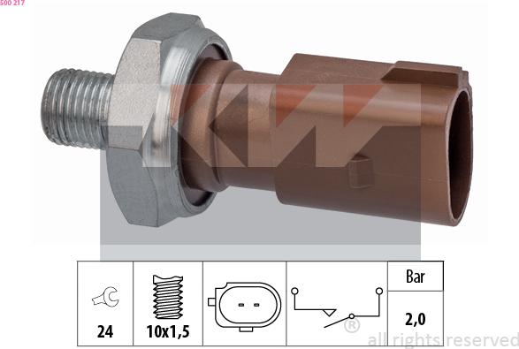 KW 500 217 - Sender Unit, oil pressure car-mod.net