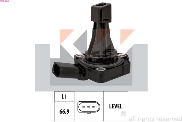KW 500 224 - Sensor, engine oil level car-mod.net