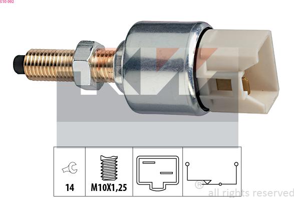 KW 510 092 - Brake Light Switch / Clutch car-mod.net