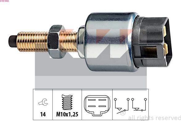 KW 510 044 - Brake Light Switch / Clutch car-mod.net