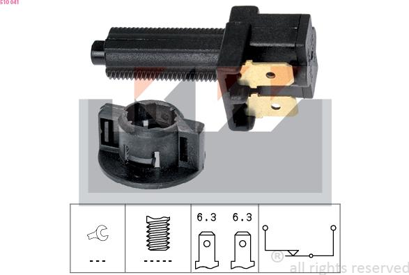 KW 510 041 - Brake Light Switch / Clutch car-mod.net