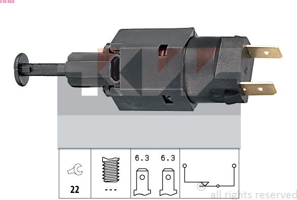 KW 510 050 - Brake Light Switch / Clutch car-mod.net