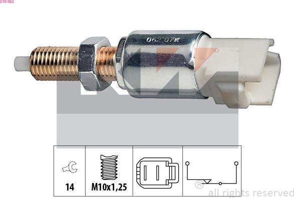KW 510 062 - Brake Light Switch / Clutch car-mod.net