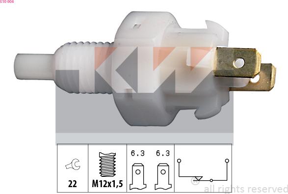 KW 510 004 - Brake Light Switch / Clutch car-mod.net