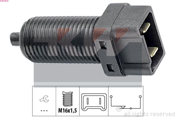 KW 510 012 - Brake Light Switch / Clutch car-mod.net
