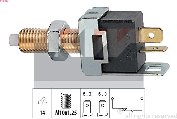 KW 510 017 - Brake Light Switch / Clutch car-mod.net
