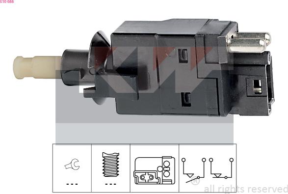 KW 510 088 - Brake Light Switch / Clutch car-mod.net