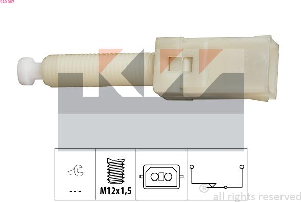KW 510 087 - Brake Light Switch / Clutch car-mod.net