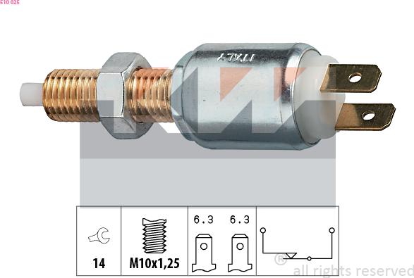 KW 510 025 - Brake Light Switch / Clutch car-mod.net