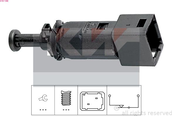 KW 510 148 - Brake Light Switch / Clutch car-mod.net