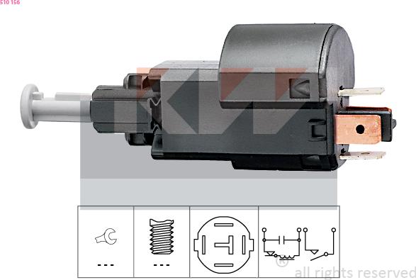 KW 510 156 - Brake Light Switch / Clutch car-mod.net