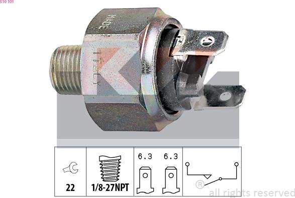KW 510 101 - Brake Light Switch / Clutch car-mod.net