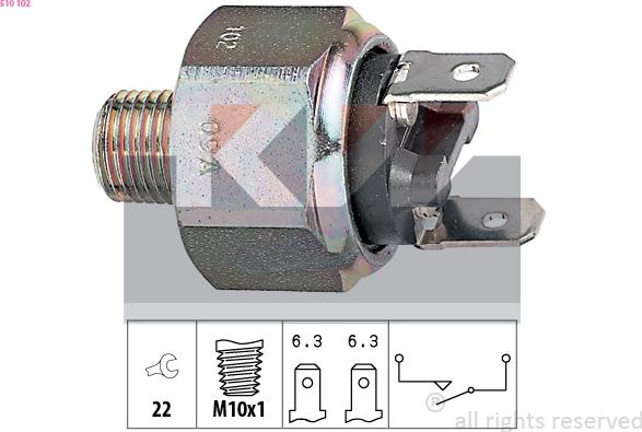 KW 510 102 - Brake Light Switch / Clutch car-mod.net