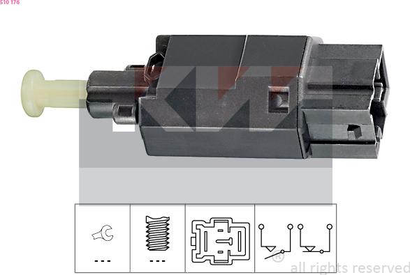 KW 510 176 - Brake Light Switch / Clutch car-mod.net