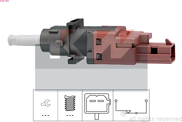 KW 510 170 - Switch, clutch control (cruise control) car-mod.net